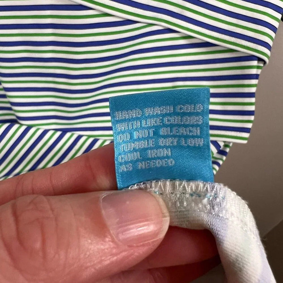 J. McLaughlin Nicola Tiered Dress Size Small Catalina Cloth Stretch Travel Work - Picture 9 of 9